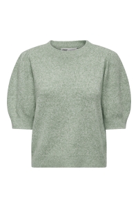 ONLY ONLRICA LIFE 2/4 PULLOVER KNT NOOS chinois green/w. melange