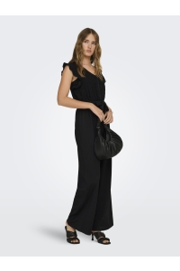 ONLY ONLELISA S/L V-NECK JUMPSUIT JRS black/bloom