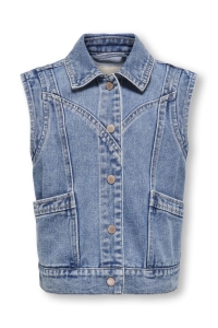ONLY KOGKENNEDY SL DNM WAISTCOAT BJ medium blue denim