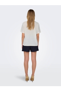 ONLY ONLBLINIS LIFE S/S FRUIT TOP BOX JR: cloud dancer/peel