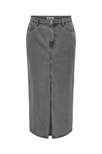 ONLY ONLSOPHIE MW LONG SKIRT DNM medium grey denim