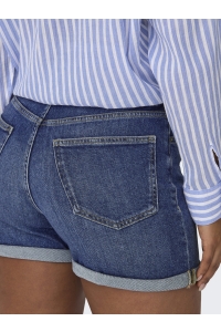 ONLY ONLJOSEPHINESTRETCH SHORTS DNM AZG : medium blue denim