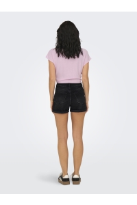 ONLY ONLJOSEPHINESTRETCH SHORTS DNM AZG : washed black