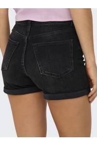 ONLY ONLJOSEPHINESTRETCH SHORTS DNM AZG : washed black