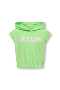 ONLY KOGAMANDA S/S HOOD UB SWT paradise green/le club