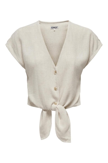 ONLY ONLSIESTA SS KNOT LIN BL SHIRT PNT :