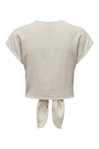 ONLY ONLSIESTA SS KNOT LIN BL SHIRT PNT : moonbeam