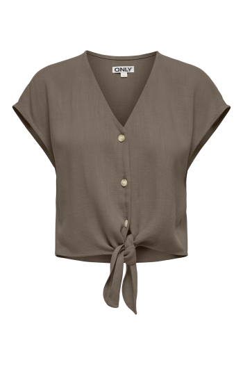 ONLY ONLSIESTA SS KNOT LIN BL SHIRT PNT :