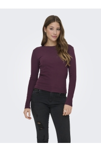ONLY ONLRILEY O-NECK L/S TOP JRS NOOS winetasting