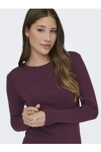 ONLY ONLRILEY O-NECK L/S TOP JRS NOOS winetasting