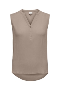 carmakoma CARJETTE LIFE S/L TOP WVN NOOS mocha meringue