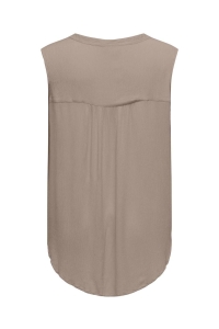 carmakoma CARJETTE LIFE S/L TOP WVN NOOS mocha meringue