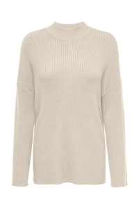 ONLY ONLKATIA LS LOOSE HIGHNECK CC KNT whitecap gray/melange