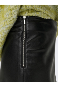ONLY ONLZETA HW FAUX LEA SKIRT CC PNT black