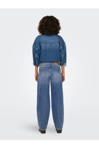 ONLY ONLGIANNA MW STRAIGHT DOT596 DNM NO: medium blue denim
