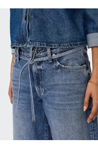 ONLY ONLGIANNA MW STRAIGHT DOT596 DNM NO: medium blue denim