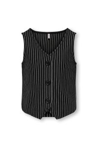 ONLY KOGBLAIR S/L VEST JRS black/cloud dancer
