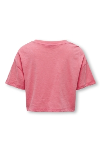ONLY KOGNORA S/S FLOWERS TOP BOX JRS coral paradise/flower