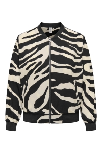 carmakoma CARLUX LIFE LS BOMBER JACKET NOOS black/644 refined zebra