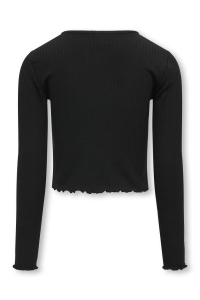ONLY KOGNELLA L/S O-NECK TOP JRS NOOS black