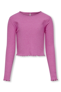 ONLY KOGNELLA L/S O-NECK TOP JRS NOOS super pink