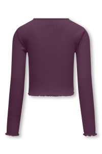 ONLY KOGNELLA L/S O-NECK TOP JRS NOOS mauve wine