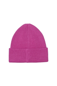 ONLY KOGALPHA LIFE PATCH RIB BEANIE ACC fuchsia red