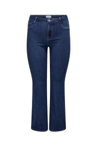 carmakoma CARTHUNDER LIFE MID PUSH UP FLARED : dark blue denim