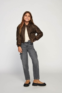 ONLY KOGHARMONY WIDE CRGO CARROT AZG414 : dark grey denim