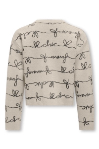 ONLY KOGEVERLY LS  ONECK KNT birch/black