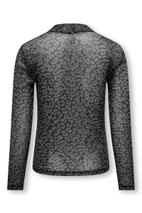 ONLY KOGERICA LIFE L/S HIGH NECK TOP JRS black/phantom every leo
