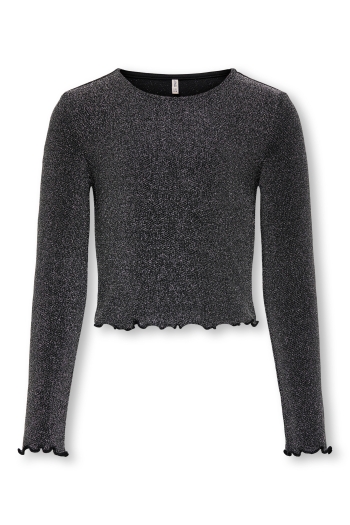 ONLY KOGQUEEN L/S GLITTER TOP BF JRS