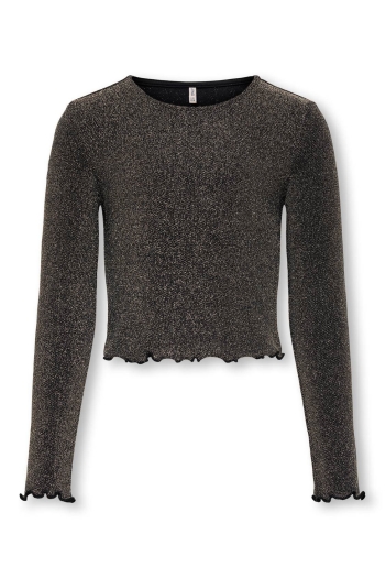 ONLY KOGQUEEN L/S GLITTER TOP BF JRS