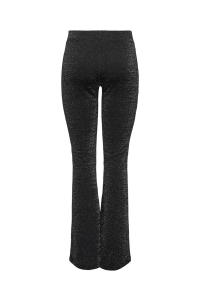 ONLY ONLPAIGE-ALYA HW GLIT FLARED PANT T: black/w. silver lurex
