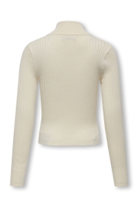 ONLY KOGELLA 2 WAY ZIP L/S CARDIGAN KNT birch