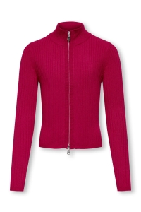 ONLY KOGELLA 2 WAY ZIP L/S CARDIGAN KNT granita