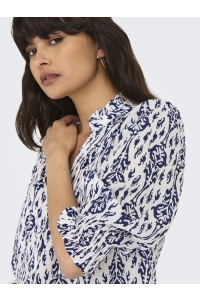 ONLY ONLRAYA 3/4 SHIRT WVN NOOS night sky/ocean graphic