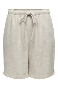ONLY ONLSIESTA MW PULL-UP LIN BL SHORTS : moonbeam
