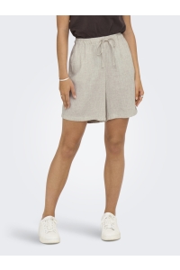 ONLY ONLSIESTA MW PULL-UP LIN BL SHORTS : moonbeam