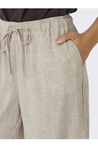 ONLY ONLSIESTA MW PULL-UP LIN BL SHORTS : moonbeam