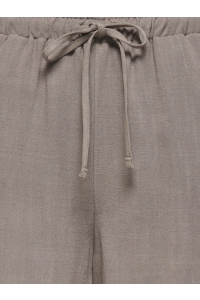 ONLY ONLSIESTA MW PULL-UP LIN BL SHORTS : walnut