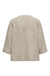 ONLY ONLSIMONI 3/4 PULLOVER KNT NOOS pumice stone/melange