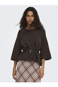 ONLY ONLSIMONI 3/4 PULLOVER KNT NOOS coffee bean/melange