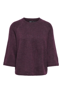ONLY ONLSIMONI 3/4 PULLOVER KNT NOOS mauve wine/melange