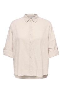 carmakoma CARTIZANA COTTON L/S SHIRT WVN NOOS pumice stone