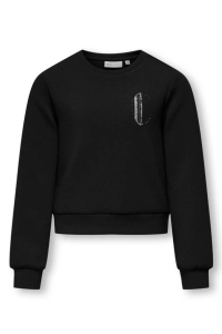ONLY KOGMAYRA L/S SHINE O-NECK SWT black/chic