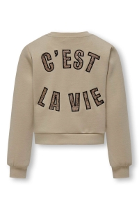 ONLY KOGMAYRA L/S SHINE O-NECK SWT humus/la vie