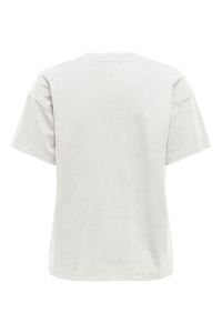 ONLY ONLPOSH LIFE S/S BLING POCKET TOP B: cloud dancer/cloud dancer pearl