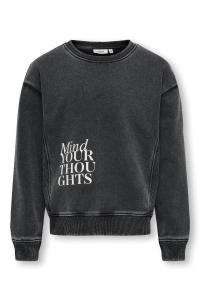 ONLY KOGNELLY L/S O-NECK PRINT BOX SWT black/reality