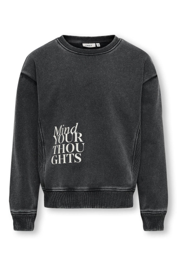 ONLY KOGNELLY L/S O-NECK PRINT BOX SWT